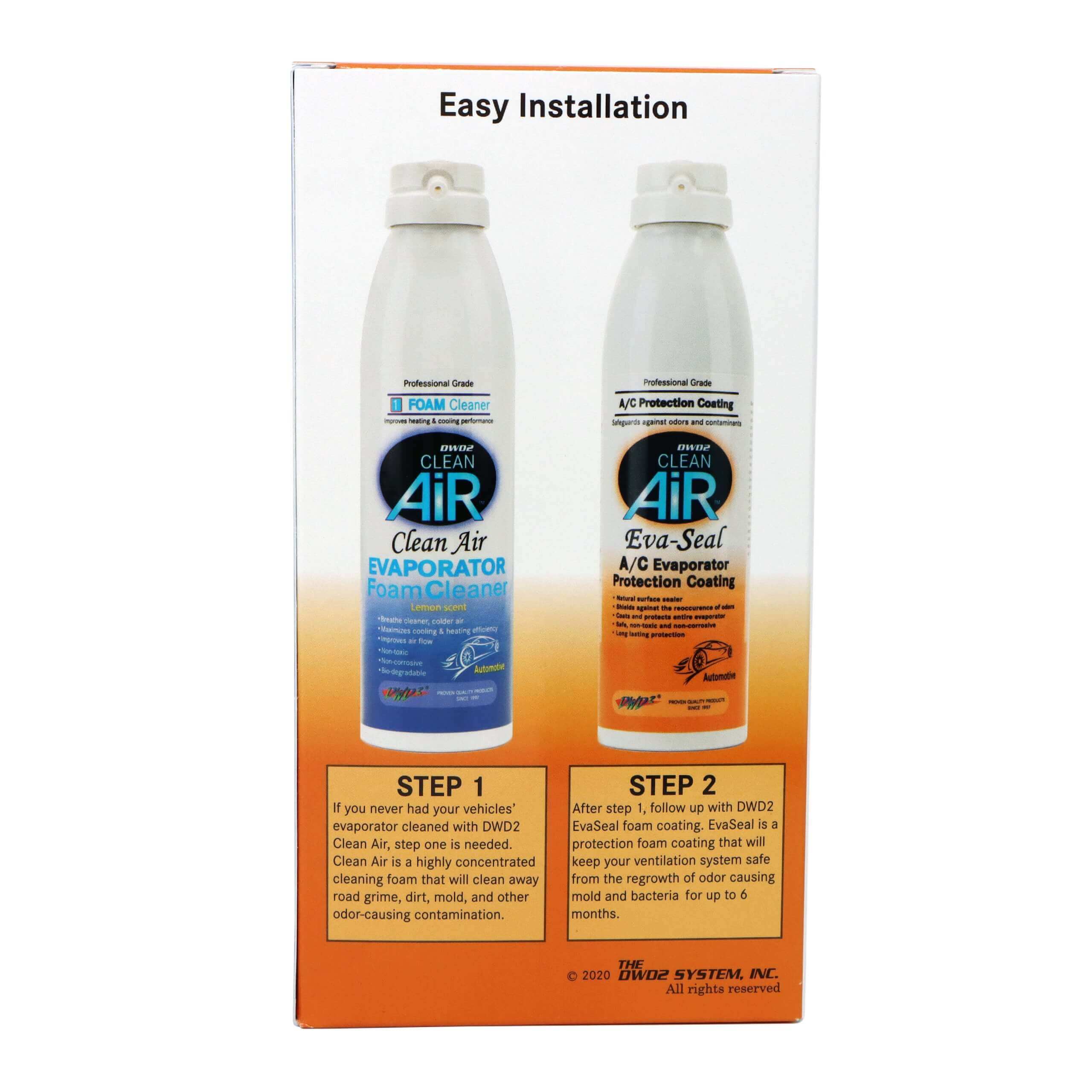 Clean & Seal A/C Treatment Kit – Foaming Cleaner + Coil Protector | DWD2