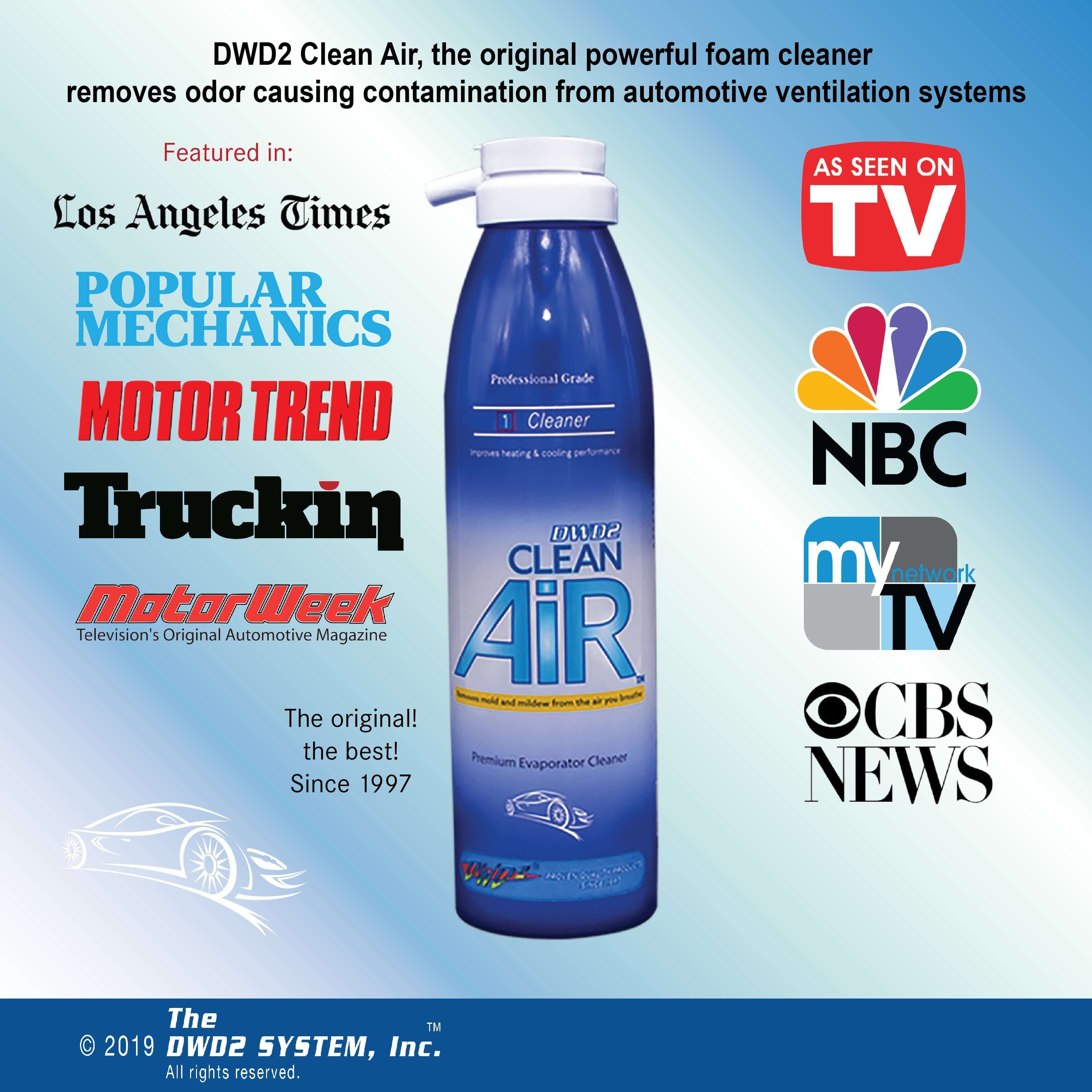 Premium Foaming A/C Coil Cleaner for Cars – Self-Rinsing | DWD2 Clean Air®