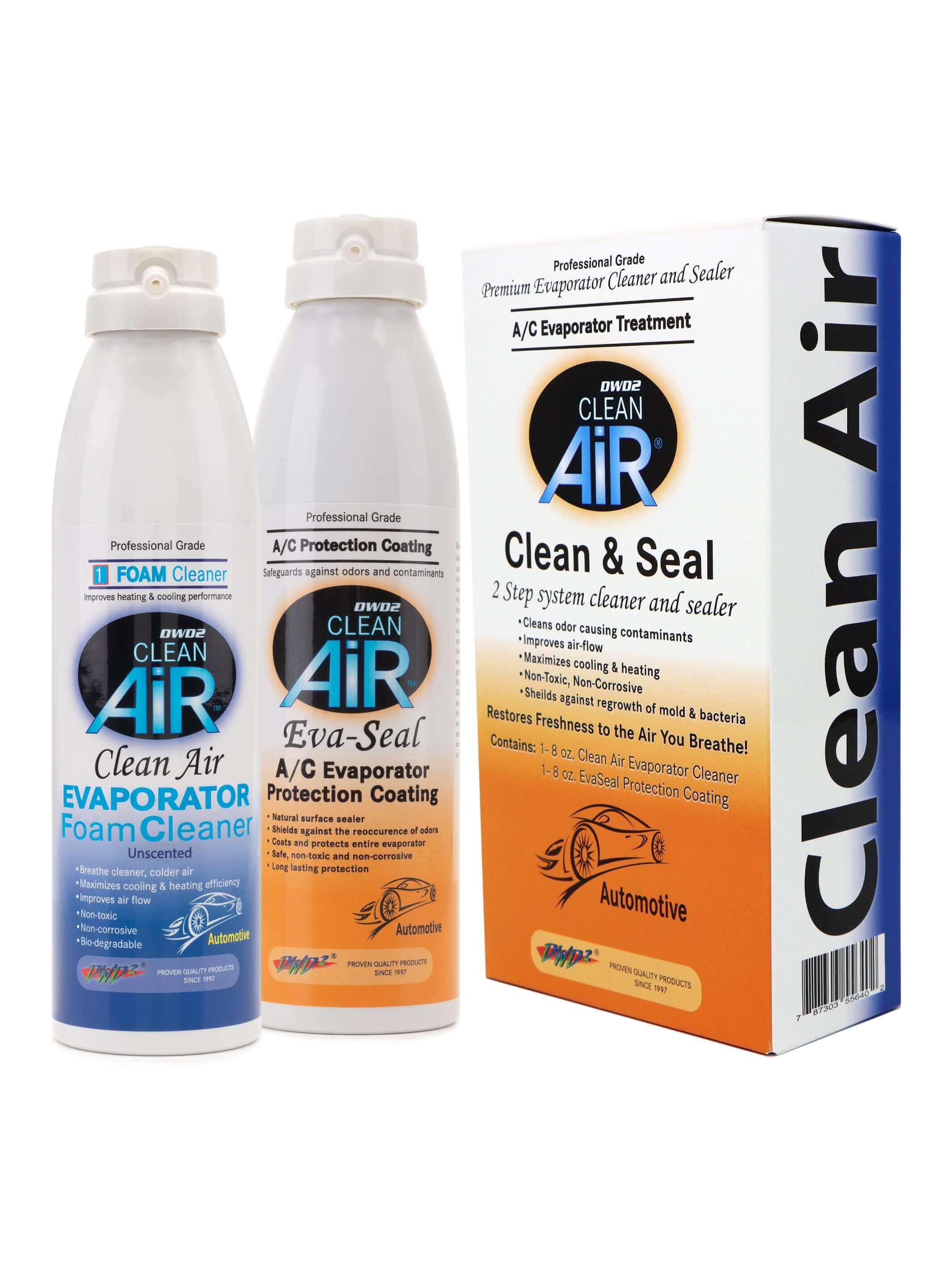 Clean & Seal A/C Treatment Kit – Foaming Cleaner + Coil Protector | DWD2