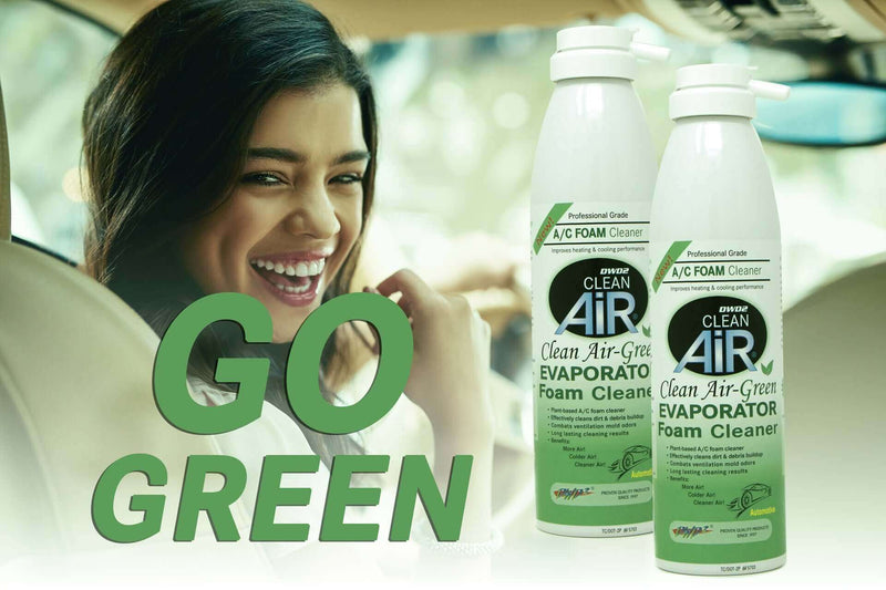 Automotive A/C Evaporator Cleaner with Plant-Based Enzymes | Clean Air® Green by DWD2