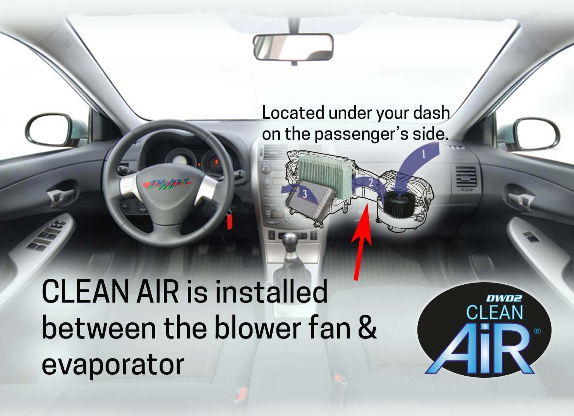 Premium Foaming A/C Coil Cleaner for Cars – Self-Rinsing | DWD2 Clean Air®