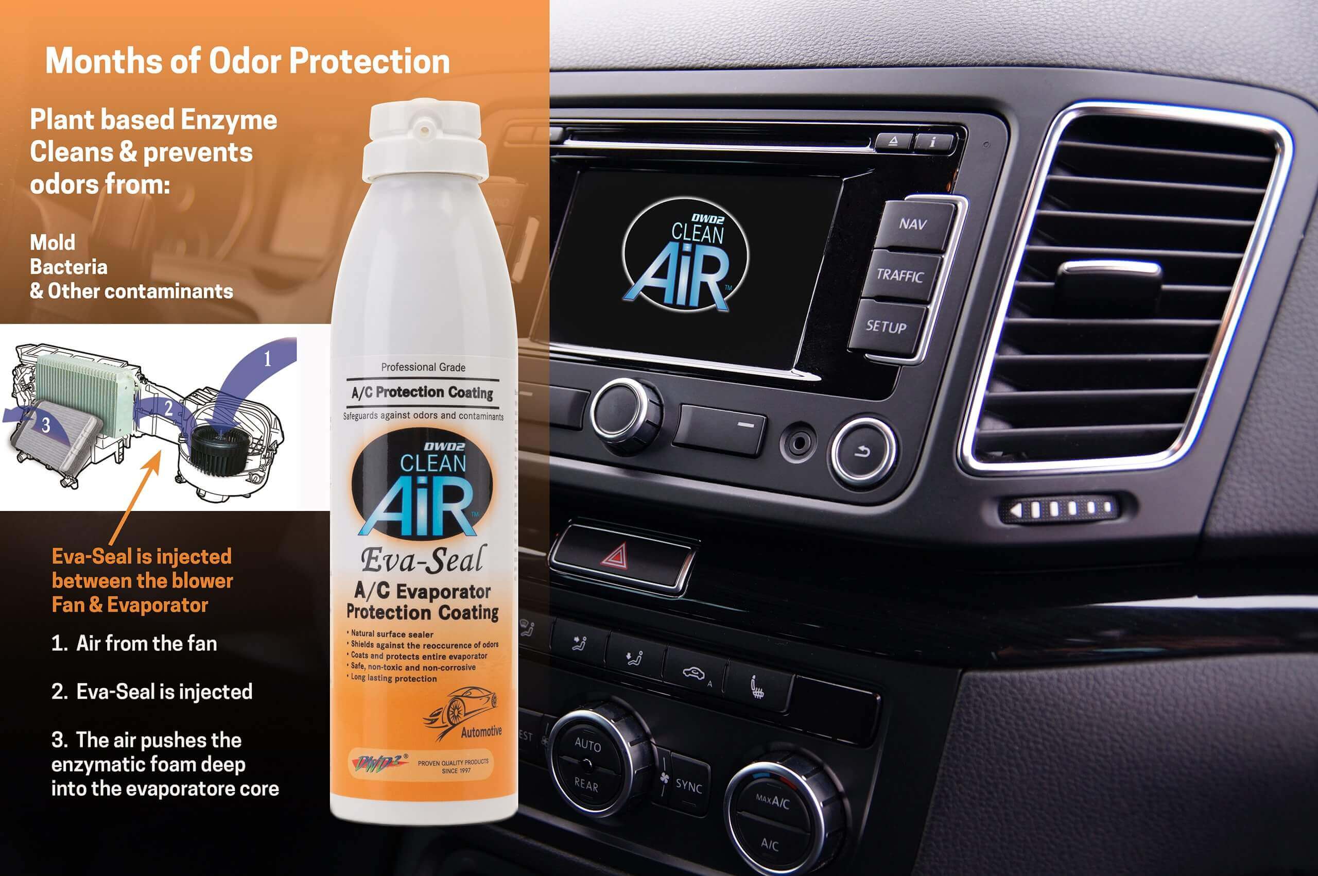 Eva-Seal™ - Enzymatic Protective  A/C Evaporator Coating 8 oz.