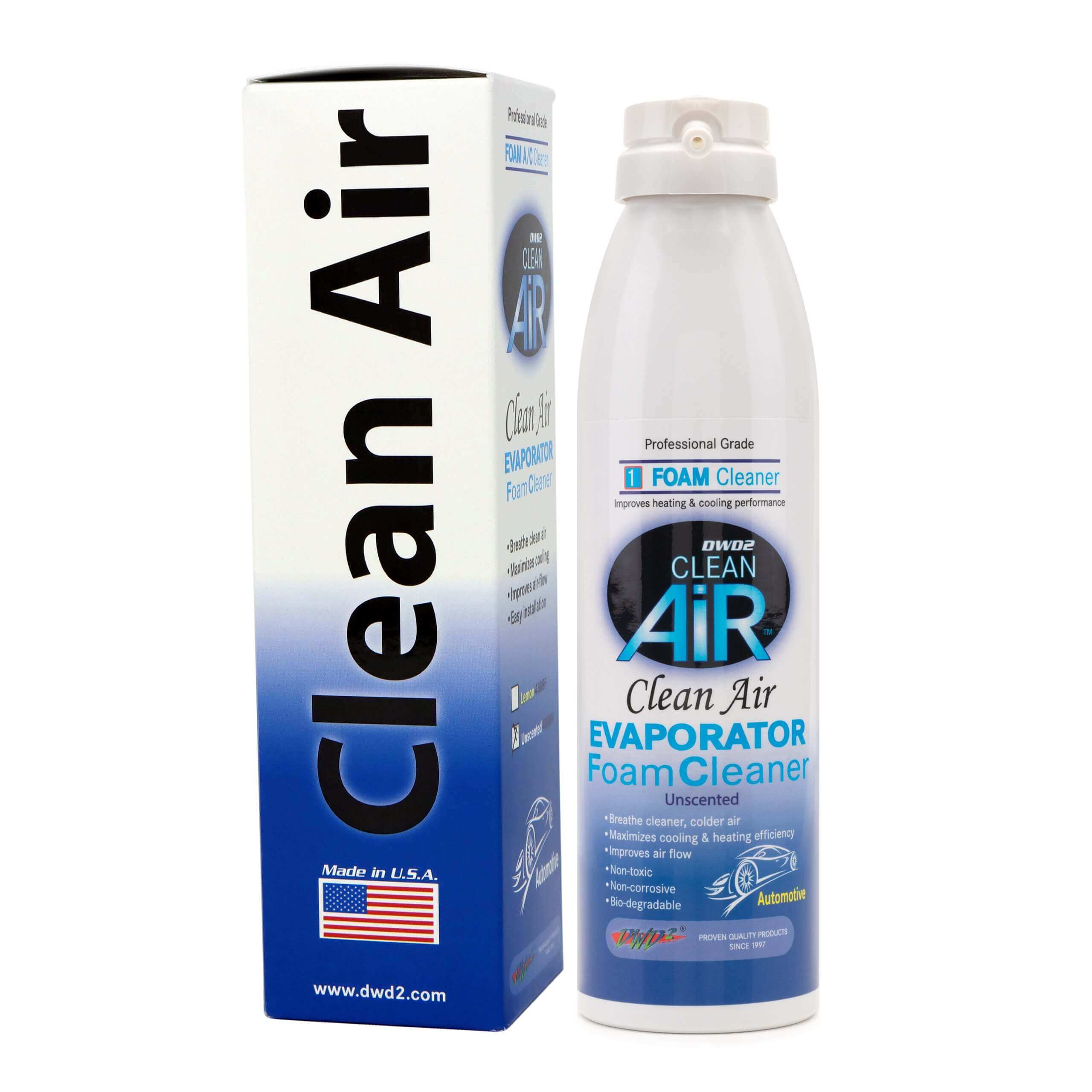 DWD2 Clean AIR® Premium Foaming Automotive Evaporator Coil Cleaner